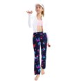 thumbnail image 4 of Jinhomg Girls Flare Leggings Elastic High Waist Yoga Pants Casual Stretch Dance Bell Bottoms Kids Clothes Multicolor (2-13 Years), 4 of 6