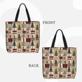 thumbnail image 2 of Easygdp Rustic Plaid Forest Lodge Bolsa Tote para Mujer, Bolso de Hombro para Trabajo, Playa, Viajes, Compras y Supermercado, 2 of 7