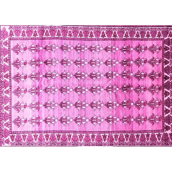 Ahgly Company Indoor Rectangle Persian Pink Traditional Area Rugs, 5' x 8'