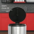 thumbnail image 5 of happimess Oscar Round 8-Gallon Step-Open Trash Can with FREE Mini Trash Can, Platinum Silver, HPM1003B, 5 of 10