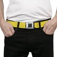 thumbnail image 3 of Buckle-Down Belt, Seatbelt Buckle Belt, Yellow, 34 to 52 Inches, 3 of 9