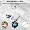 thumbnail image 4 of iPhone Charger, 2 Pack 20W PD White Fast Charger Block with 6ft Fast Charging Cables Compatible with iPhone 14/13/12/11, 4 of 9