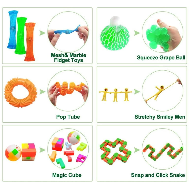  Sensory Fidget Toys Pack - 35pcs Stress Relief and