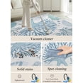 thumbnail image 5 of Summer Ocean Life Area Rug for Bedroom 4x6 Ft Marine Coral Starfish Line Art Super Soft fuzzy Throw Rug Non-Slip Fluffy Plush Indoor Floor Carpet for Living Room Nursery Home Decor, 5 of 8