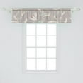 thumbnail image 2 of Leaves Art Window Valance, Autumn Colors Delicate Leafy Twigs Pattern with Berry Ornaments, Curtain Valance for Kitchen Bedroom with Rod Pocket, 54" X 18", Pale Mauve and Pale Seafoam, by Ambesonne, 2 of 2