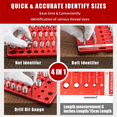 thumbnail image 4 of , 42 Nut and Bolt , Bolt Size and Thread Gauge, Bolt and Nut Identifier Gauge, 4 of 6