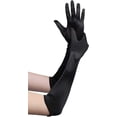 thumbnail image 1 of Guantes largos de satén elásticos con codo, guantes de ópera de los años 20, guantes de baile para fiesta nocturna para mujer., 1 of 5