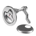 thumbnail image 4 of OULII 1Set Marine Stainless Steel Ring Pull Handle Flush Mount Plated Silver for Boat Hatch, 4 of 8