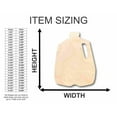 thumbnail image 2 of Unfinished Wood Milk Jug Shape - Kitchen - Food - Craft - up to 46" DIY 24" / 3/4", 2 of 3