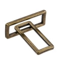 thumbnail image 4 of 39x12.5mm Rectangle Buckles Electroplated Bronze Tone 20 Pack, 4 of 7