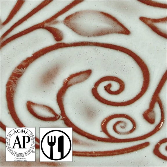 AMACO Opalescent Glaze, Transparent Pearl O-10, 1 Pint