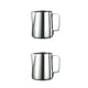thumbnail image 1 of Kearding Jarra para espumar leche de acero inoxidable, café Espresso, Barista, artesanía, latte, capuchino, taza para crema de leche, jarra para espumar 7*8.5 cm 2piezas Kearding CBP080354, 1 of 5