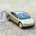 thumbnail image 3 of Anmyjuly 1:24 Scale Die-Cast Metal Autonomous Taxi Model Car - Dynamic Flowing Lights, Sound Effects, Spring Suspension & Opening Doors, 3 of 8