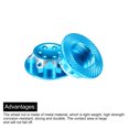 thumbnail image 4 of Uxcell 4 Pack Aluminum 22mm/0.86 Inch RC Wheel Nut Dustproof for 1/8 RC Model Car Road Car Upgraded Parts (Sky Blue), 4 of 6