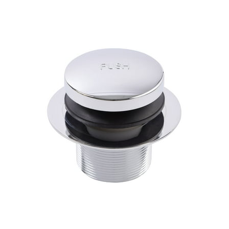 SUPPLYGIANT Tip Toe Bath Drain Assembly, 1-3/8 Inch Drain Stopper, Chrome Plated Finish