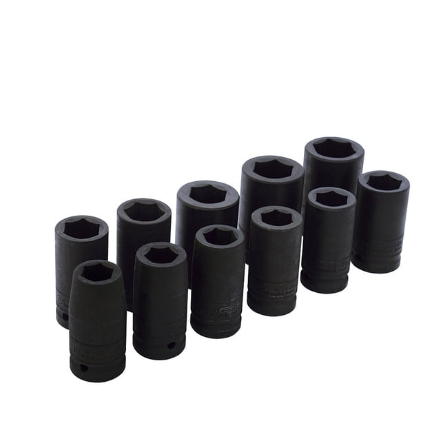 Juego De 11 Dados De Impacto Largos Métricos 3/4" Urrea 750011ML