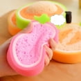 thumbnail image 3 of Xingzhi Fruit Shape Scouring Pad Sponge Kitchen Health Practical Cleaning Dishcloths No.03, 3 of 5