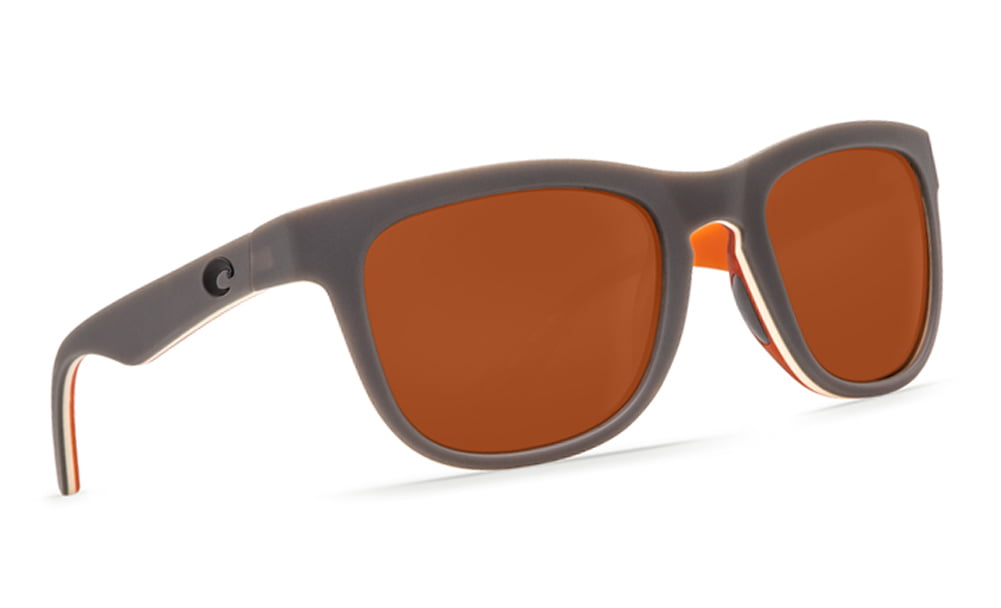 Costa Del Mar Copra COP 102 Matte Gray/Cream/Salmon Sunglasses for Mens 