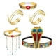 thumbnail image 2 of 5x Accesorios de Disfraz Egipcio para Mujer Vestir Exquisita Pulsera de Serpiente Disfraz con Cuentas de Serpiente para Vacaciones de Cosplay, 2 of 9