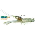 thumbnail image 6 of Live Target SSJ85SK913 Fleeing Shrimp Soft Plastic Jig 3 1/2 in - Glow, 6 of 8
