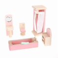 thumbnail image 1 of Wood Furniture Miniature Furniture Set Kids Toy Gift Wooden Miniature Furniture Bathroom Mini Funiture, 1 of 2