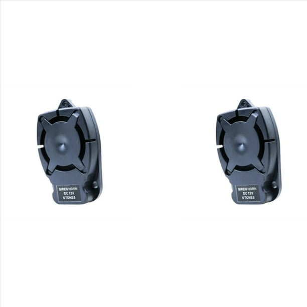 2X Alarma Bocina Sirena Zumbador 12V Seis Tonos 110 Puntos TamañO PequeñO y FáCil de Instalar Alto Decibelio Cuerpo Plano Sirena PequeñA Bocina
