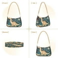 thumbnail image 7 of FORMRS Womens Shoulder Bag with Chain Strap Clutch Purse Cute Tote Handbag, Dinosaur at Night, 7 of 7