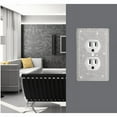 thumbnail image 5 of Outlet Covers Silver Shiny Rhinestones Wall Plates Light Switch Cover Plate Decorative Wall Plate Single Toggle Outlets Covers Durable Switch Covers, 5 of 5