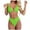 Solid colors, variant on Vividxx Women's Bikini Sets Solid V Neck Knot Front Push Up High Leg Thong Two Piece Swimsuit Summer Comfortable Vacation Beachwear