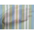 thumbnail image 5 of oneOone Cotton Poplin Medium Blue Fabric Stripes Diy Clothing Quilting Fabric Print Fabric By Yard 42 Inch Wide-LS, 5 of 6