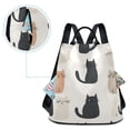 thumbnail image 5 of FORMRS Women's Travel Backpack Purse Anti-Theft Hidden Pockets Casual Shoulder Bag, Cute Cartoon Cats, 5 of 7