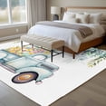 thumbnail image 4 of Easter Day, Area Rug 5x7 FT, Non Slip Bedroom Throw Carpet, Farm Truck Eggs Sweeping Eucalyptus Leaves Washable Soft Floor Carpet Non-Shedding Rug for Dining Room Bedside Classroom Desk, 4 of 9