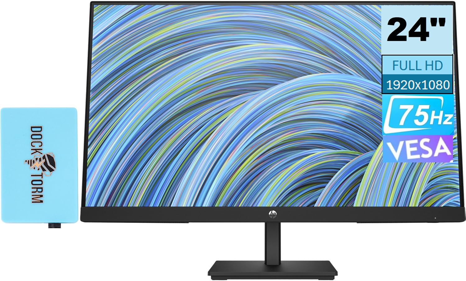 HP Series 5 23.8 inch FHD Monitor with Speakers - 524sa 23.8