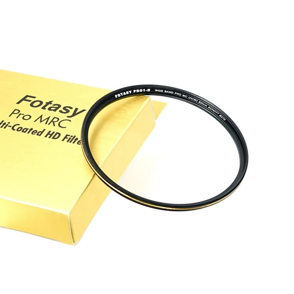 Fotasy 82mm Ultra Slim UV Protection Lens Filter, Nano Coatings MRC Multi Resistant Coating Oil Water Scratch, 18 Layers Multi-coated 82 mm MCUV Filter, Transmission Rate &ge; 99.7%, Schott B270 G