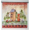thumbnail image 2 of Children Cartoon Digital Printing 180*180CM Animals Log Cabin Bathroom Waterproof Bathroom Curtains, 2 of 5