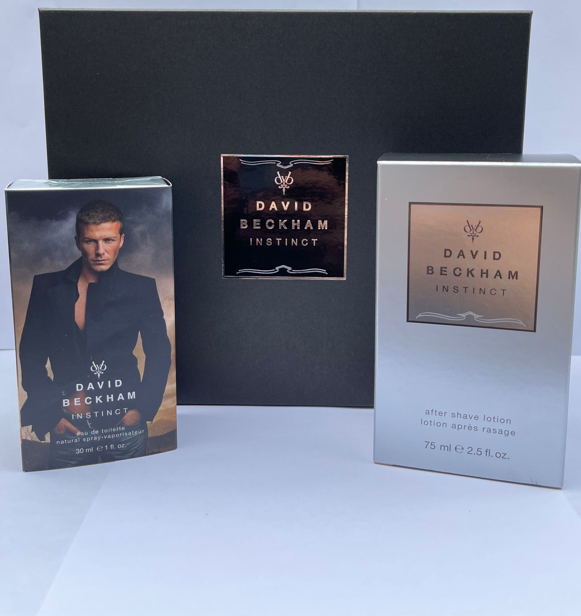 David Beckham 2pc Fragrance Gift Set 1 oz 50 ml Instinct Cologne Spray