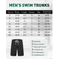 thumbnail image 6 of APTRO Mens Swim Trunks 9'' Mesh Liner Quick Dry Swim Shorts Board Shorts Bathing Suit Swimsuit Summer Beach Shorts Anchor Black MK106 XL, 6 of 7
