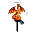 thumbnail image 3 of 2Pcs Halloween Fantasy Dragon Solar Stake Light Outdoor Garden Decor Resin Statue for Patio Landscape Lighting, 3 of 8