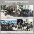 thumbnail image 5 of Rectangle Steel Table for 6 Outdoor Seats / Chic Shade with Umbrella, 5 of 5