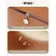 thumbnail image 5 of Bolsa de maquillaje EACHY, plana y abierta, de piel sintética impermeable, 24 x 11 x 11 cm, 5 of 9