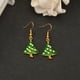 thumbnail image 5 of Pendientes Yinane Gancho Imitación Cristal Árbol de Navidad, 5 of 6