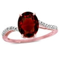 thumbnail image 3 of Star K� Big Stone Oval 10x8 Genuine Garnet Bypass solitaire engagement promise ring, 3 of 9