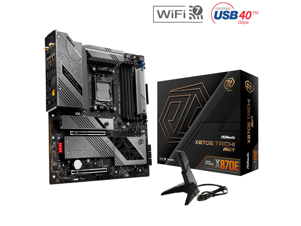 ASRock X870 Riptide WiFi Ryzen9000対応 ASRock | X870 Riptide WiFi