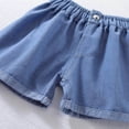 thumbnail image 3 of BLTIBY Girls Ripped Jean Shorts Teens High Waisted Y2K Distressed Denim Short Pants Summer Fashion Cute Jorts with Pockets Blue 7 9-10 Years, 3 of 9
