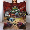 thumbnail image 1 of Manta de dibujos animados Ninjago, suave y acogedora manta de felpa esponjosa para niños, niñas y adultos jóvenes, cálida manta de franela para sala de estar, dormitorio, sofá cama de 50 x 60 pulgadas, 1 of 8