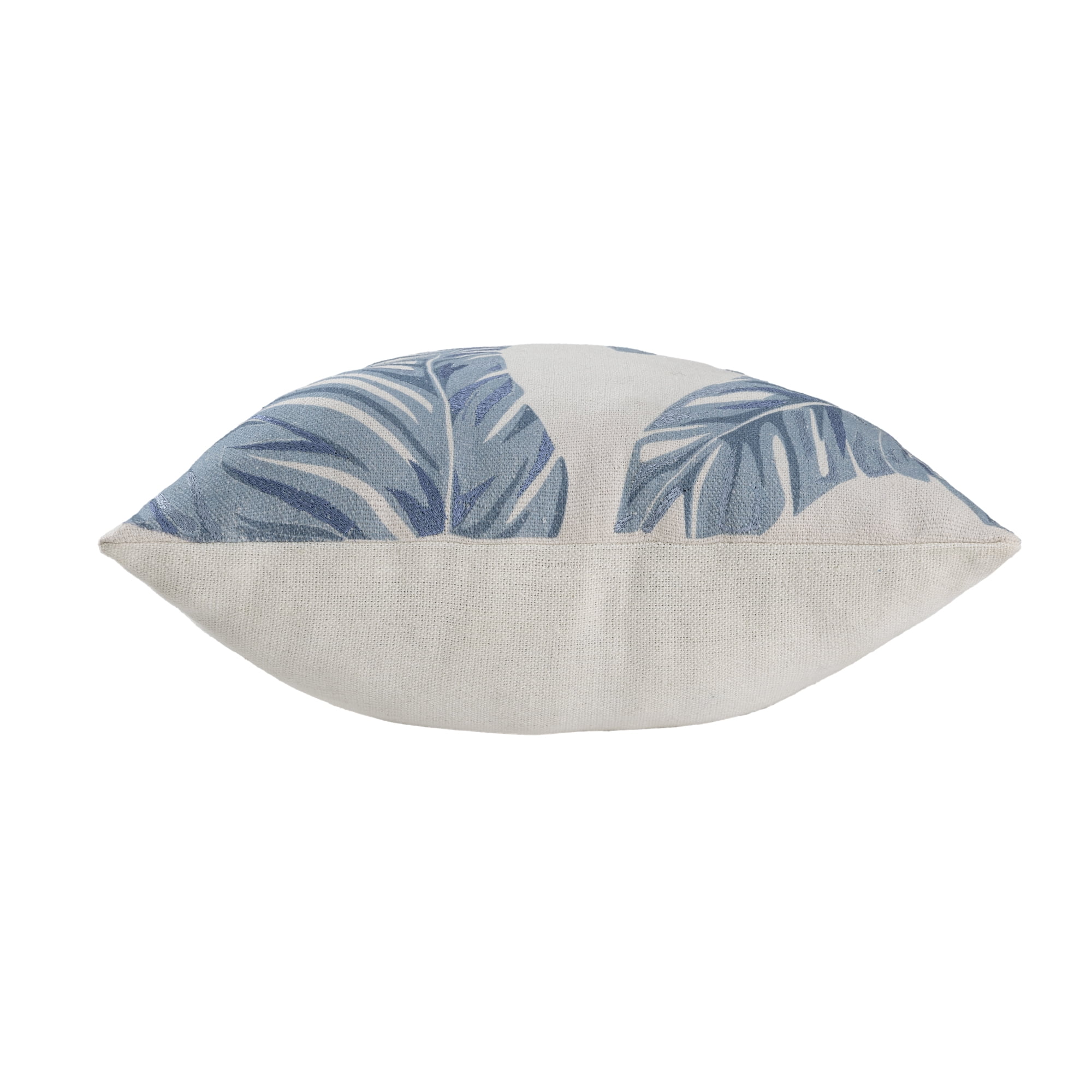 Harlow Hill Camden 20" x 20" Blue/Ivory Floral Cotton Adult Decorative Throw Pillow