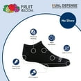 thumbnail image 4 of Fruit of the Loom Dual Defense No-Show Socks for Boys, Black, Sizes 3-9 (10-Pack), 4 of 5