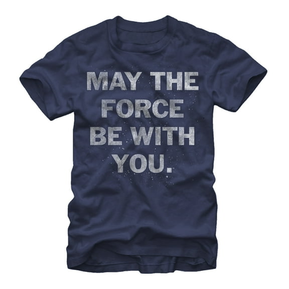 Men's Star Wars The Force is With You  Graphic Tee Navy Blue 2X Large