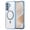Blue, variant on Sanwo Clear Magnetic Case for Samsung Galaxy A57, Shock-Absorbent PC TPU Phone Cover, Wireless Charging Compatible, Clear