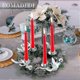 thumbnail image 3 of Advent Wreath Artificial Candle Holder-christmas Wreath With 4 Candle Holderssilver,30 Cm, 3 of 5